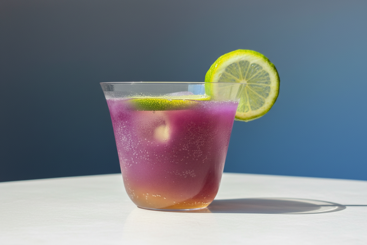 Butterfly Pea Aurora: A Blue-to-Violet Layered Kombucha