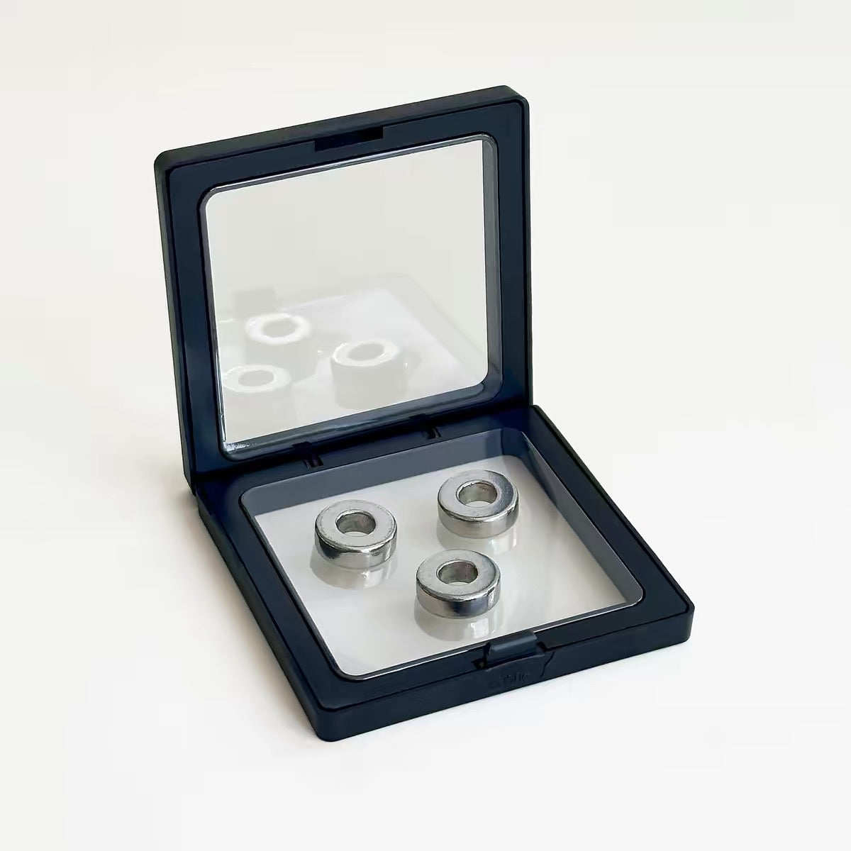Stainless Steel Silver Circle Matcha Sifter Weights.