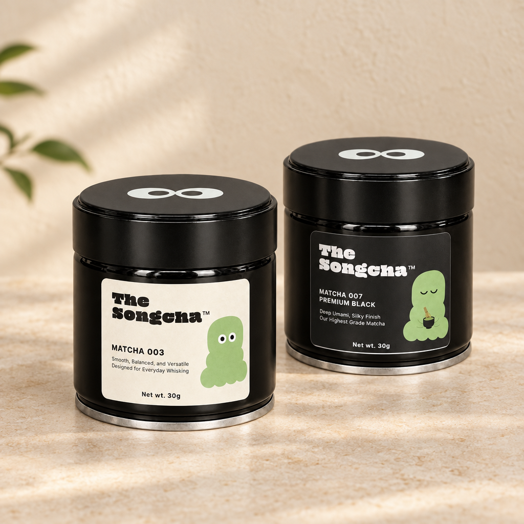 Matcha Set with Matcha 007 ceremonial and Matcha 003 everyday Guizhou matcha, 30g each