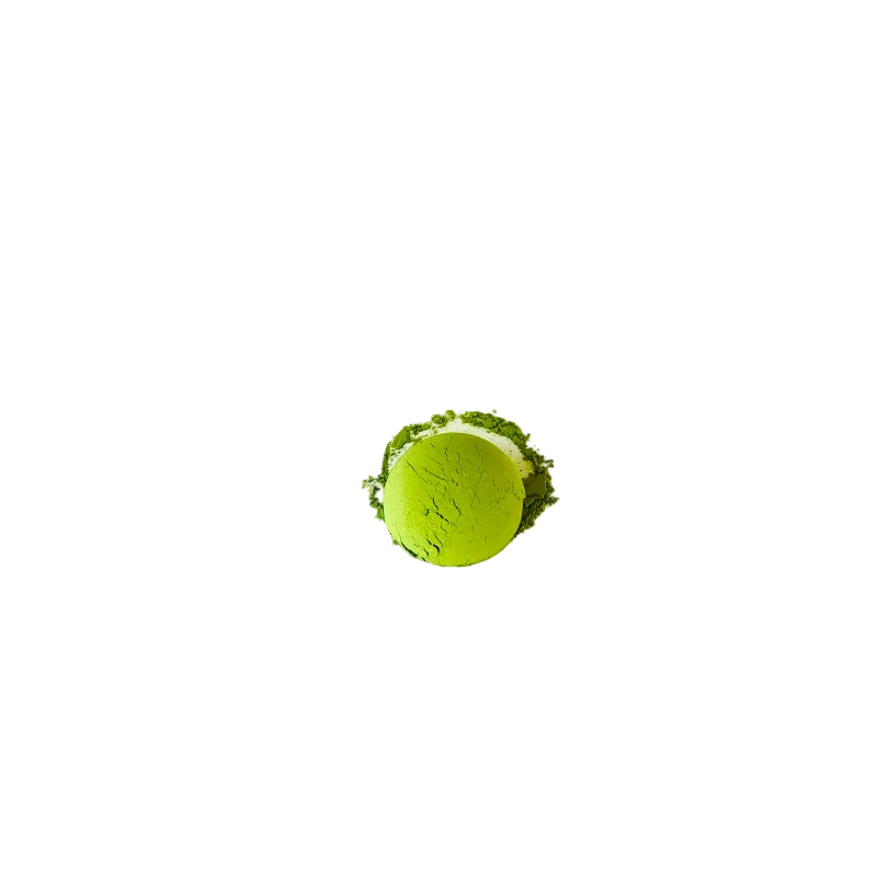 Finely milled Guizhou matcha powder close-up