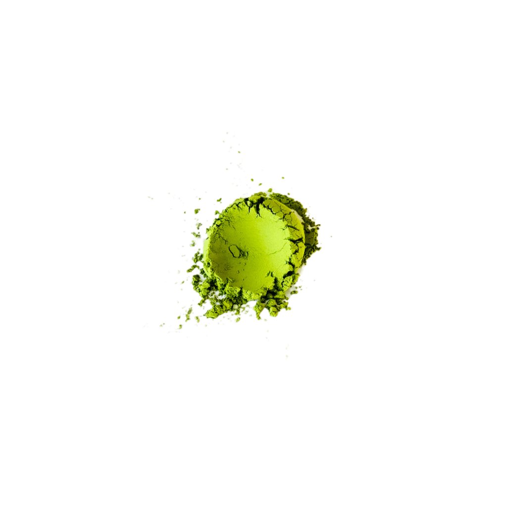 Finely milled Guizhou matcha powder close-up