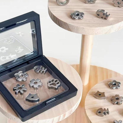 Stainless Steel Silver Matcha Sifter Weights Sets.